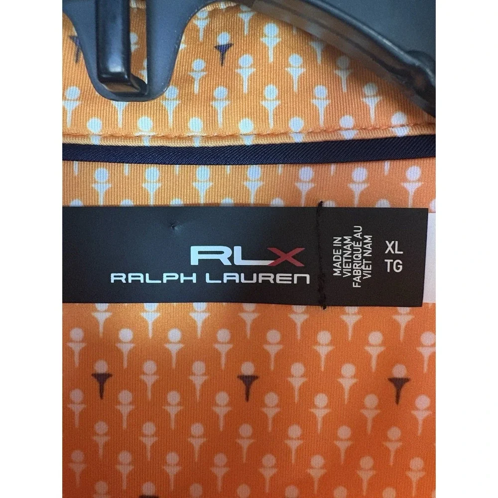 Polo Ralph Lauren Polo Shirt‎ Men's XL Orange Short Sleeve Golf Soft Loose Fit
